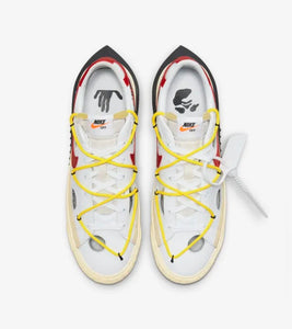 Nike x Off-White™ Blazer Low '77 (White/University Red-Opti Yellow Fossil)