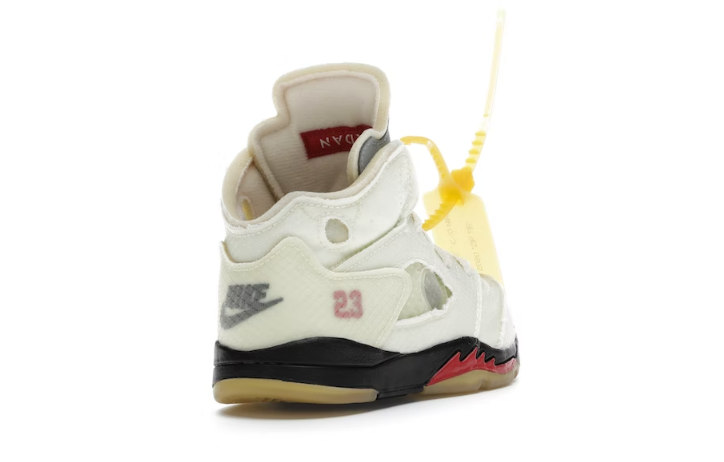 Air Jordan 5 c/o Off-White™ Sail (PS) – Canary Yellow