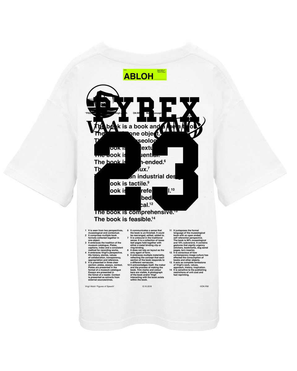 Virgil Abloh Canary Yellow Pyrex T-Shirt Black Men's - FW19 - US