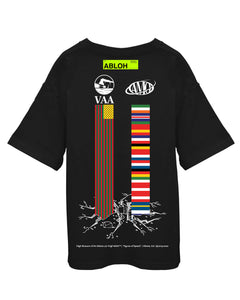 Canary Yellow x FOS Alliteration VAA + AMO Towers 3D [Black] T-Shirt