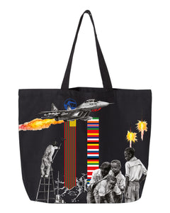 Canary Yellow x Figures of Speech 1D [Black] Tote Bag