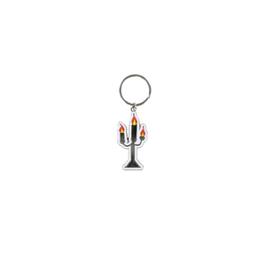 Canary Candle Metal Keychain