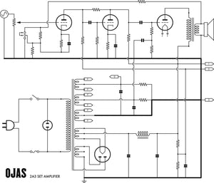 Ojas 2A3 Single End Triode Power Amplifier