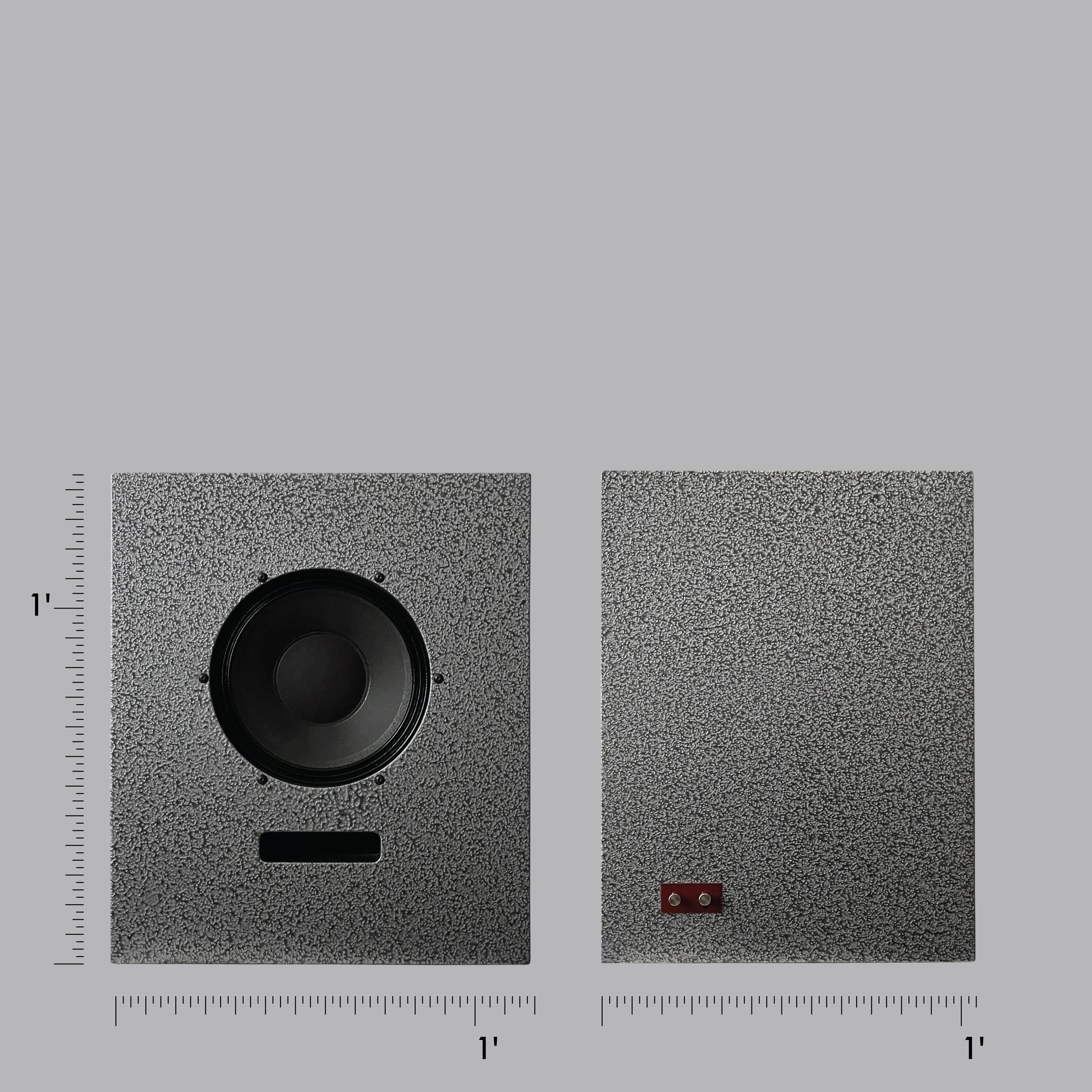 Artbook Shelf Speaker Hammertone Gray